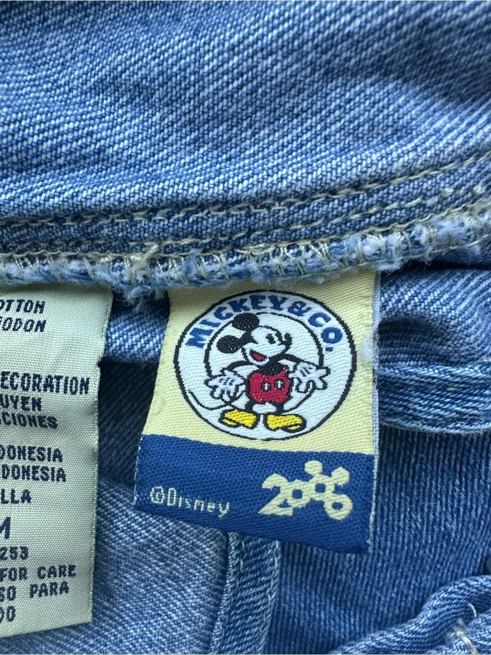 Disney Mickey & Co Vintage Mickey & Minnie Denim Overalls